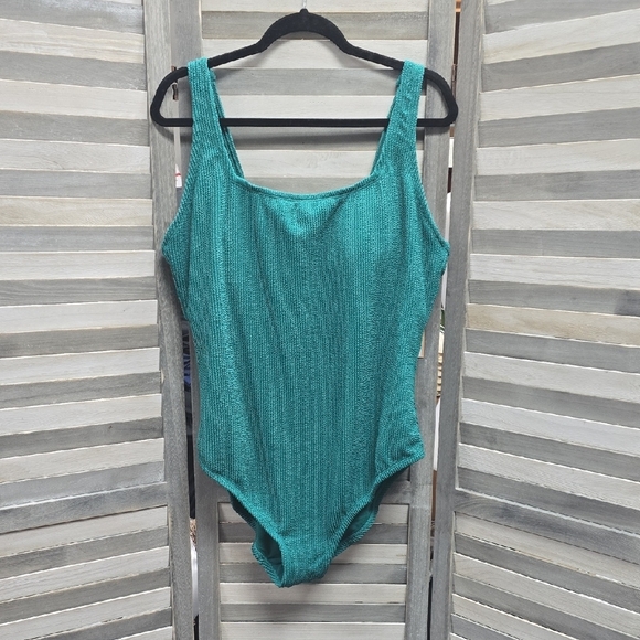 Women's Pucker Square Neck One Piece Swimsuit | Kona Sol | 22 - Picture 1 of 10